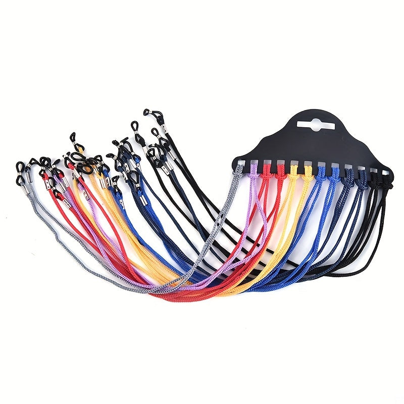 12pcs Multicolor Nylon Glasses String Cord Holder Sunglasses Neck Rope Straps