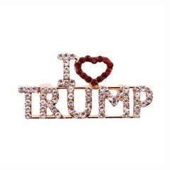 Rhinestone Letter Brooch Pin Casual Party Jewelry