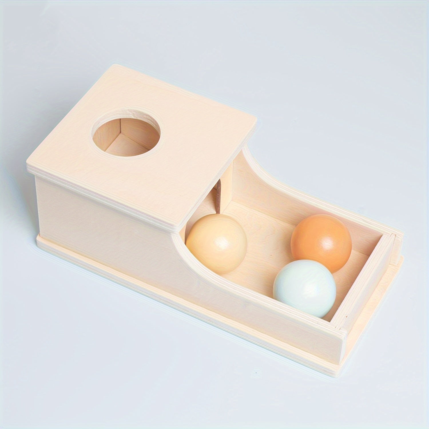 Montessori Coin&Ball Box Toys Object Permanence Toys For Toddlers