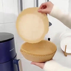 50pcs Air Fryer Special Liners Reusable Baking Paper Thick Mat Household Tools