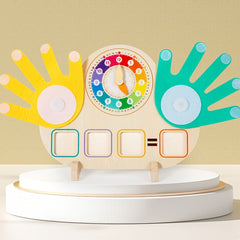 Double Sided Finger Counting & Number Tracing Board with Clock