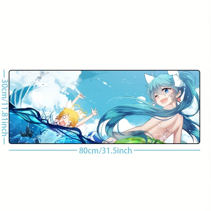 Anime Mouse Pad Oversized Waterproof Keyboard Pad For Girls