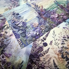 Vigus10pcs Lavender Manor A5 Size Paper