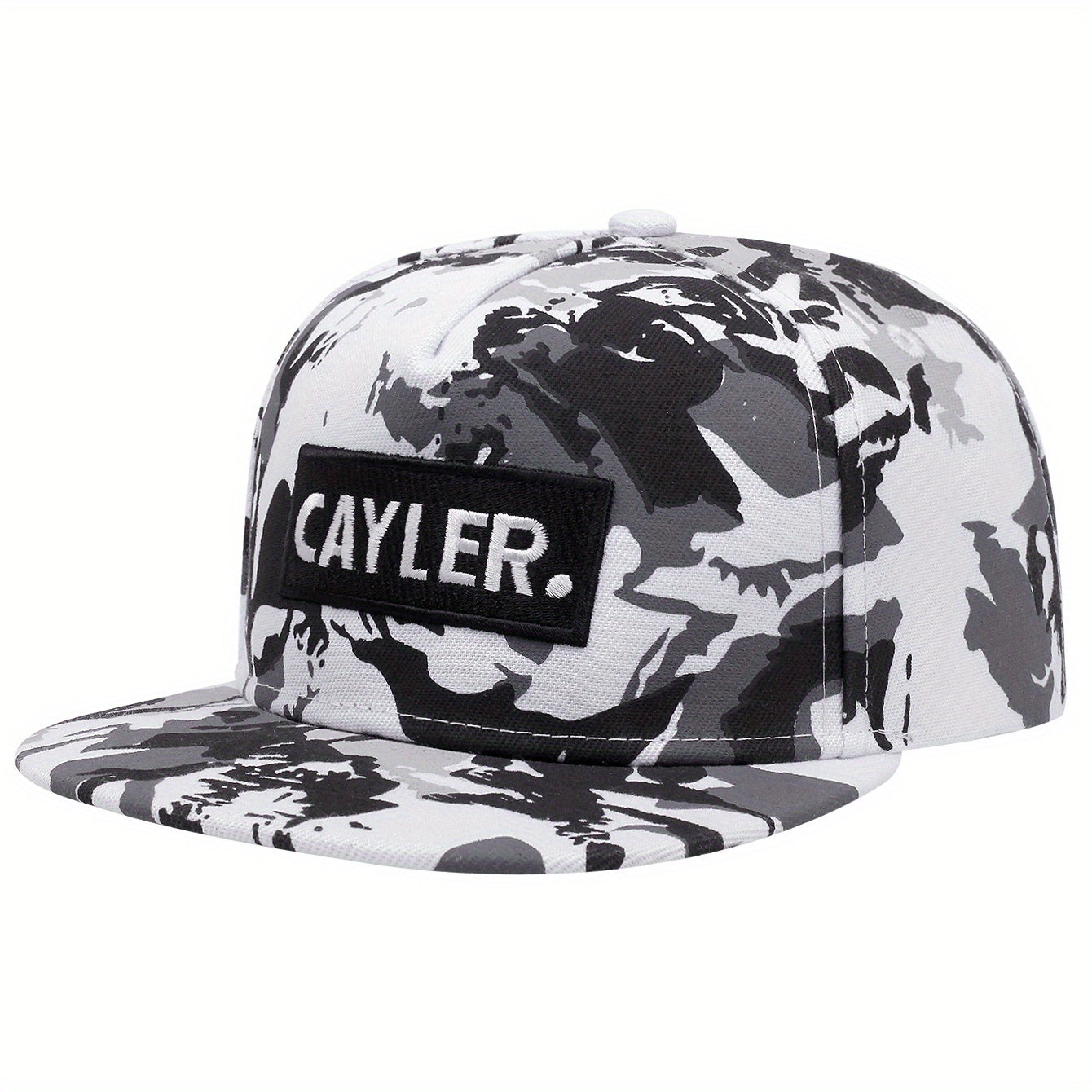 Men's Alphabet Embroidery Hip Hop Flat Brim Hat