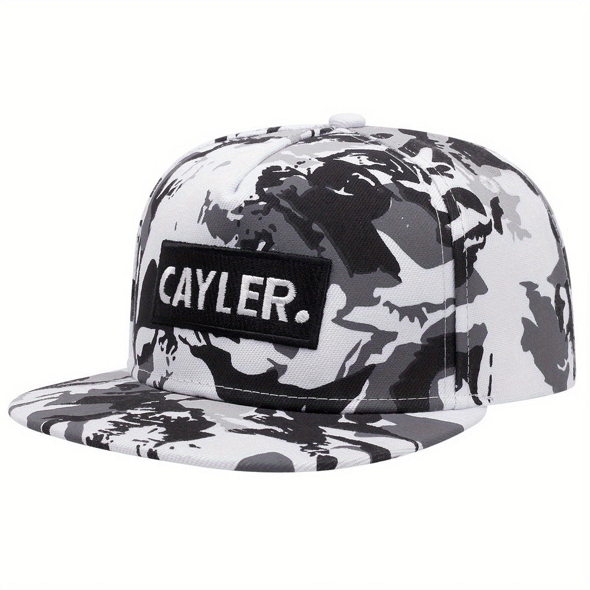 Men's Alphabet Embroidery Hip Hop Flat Brim Hat
