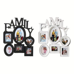 Family Photo Frame Wall Hanging 6 Sized Pictures Holder Display Home Decor