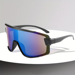 Colorful Large Frame Sports Sunglasses for Men
