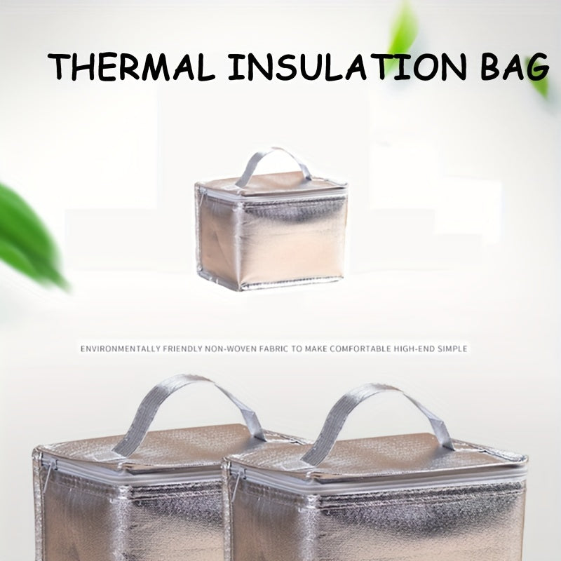 Portable Aluminum Foil Insulated Bag Non-woven Fabric Tote Bag