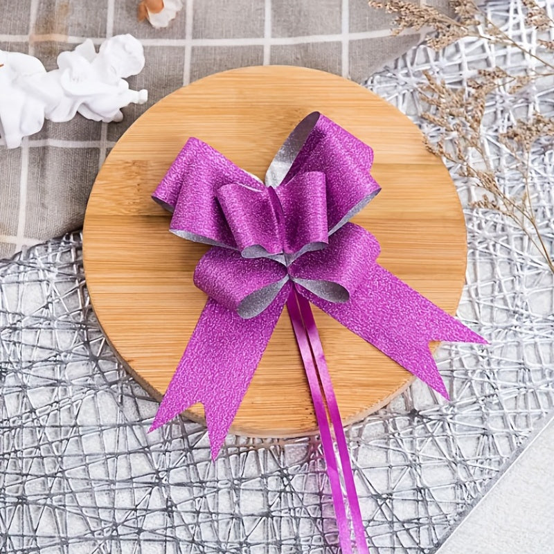 Glitter Pull Bows Gift Wrapping Ribbons - 10pcs, 20pcs