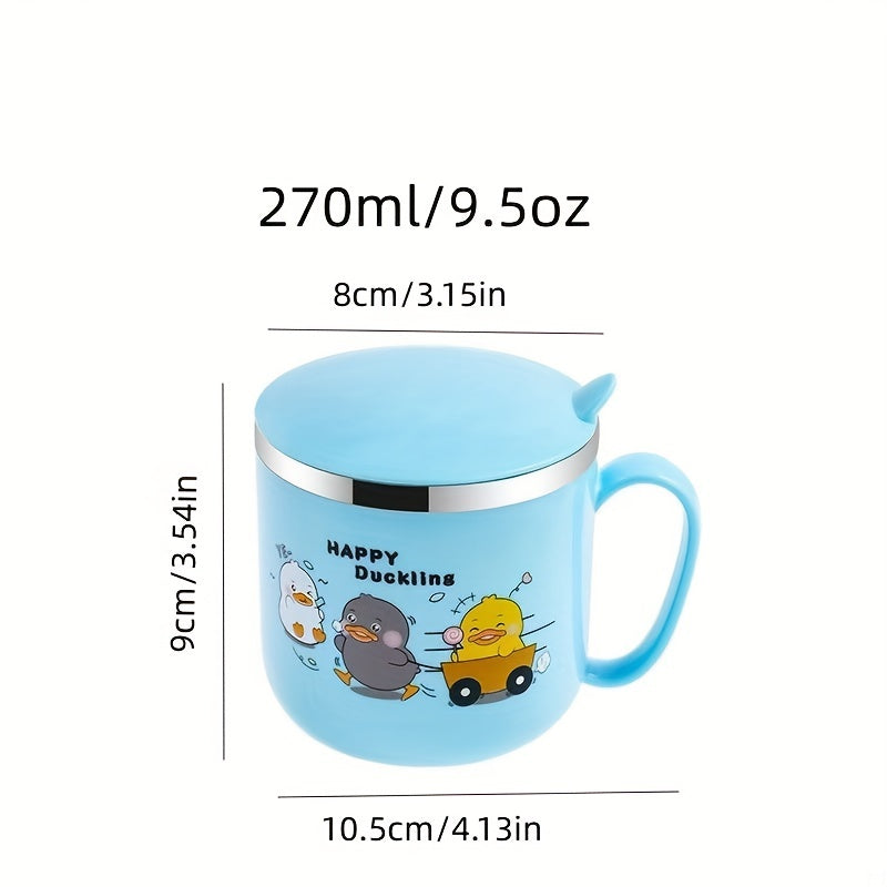 304 Stainless Steel Kids' Drinking Cup with Anti Fall and Measurement Scale