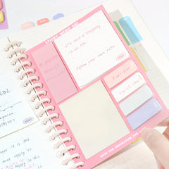 Four Sizes Checkered Sticky Notes 210 Sheets