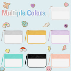 Clear PVC Flat Pouch PU Travel Makeup Bag