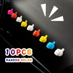 10pcs Car Home Random Thumb Cable Organizer Hook Hub