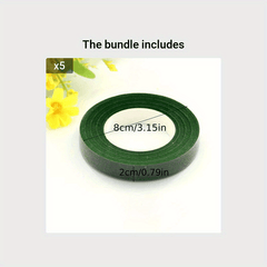 Dark Green Floral Tape for Bouquets & Crafting