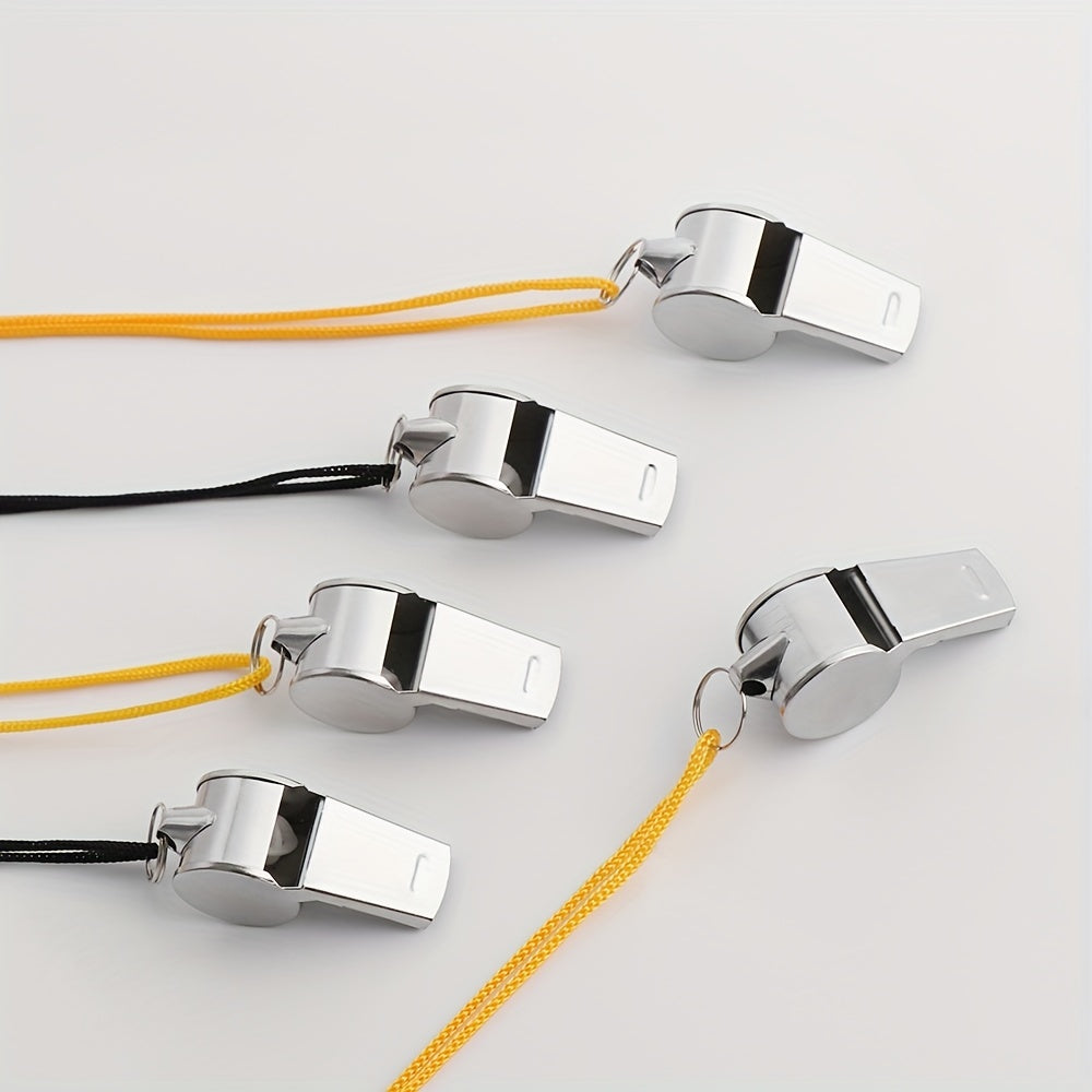 Portable Metal Whistle for Sports and Survival - Ideal for Soccer Football Baske