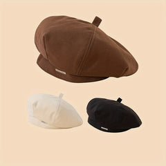 Vintage Beret Classic Solid Winter Warm Beret Cap Painter Hats For Women