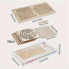 Wooden Puzzle Toys Set for Children
