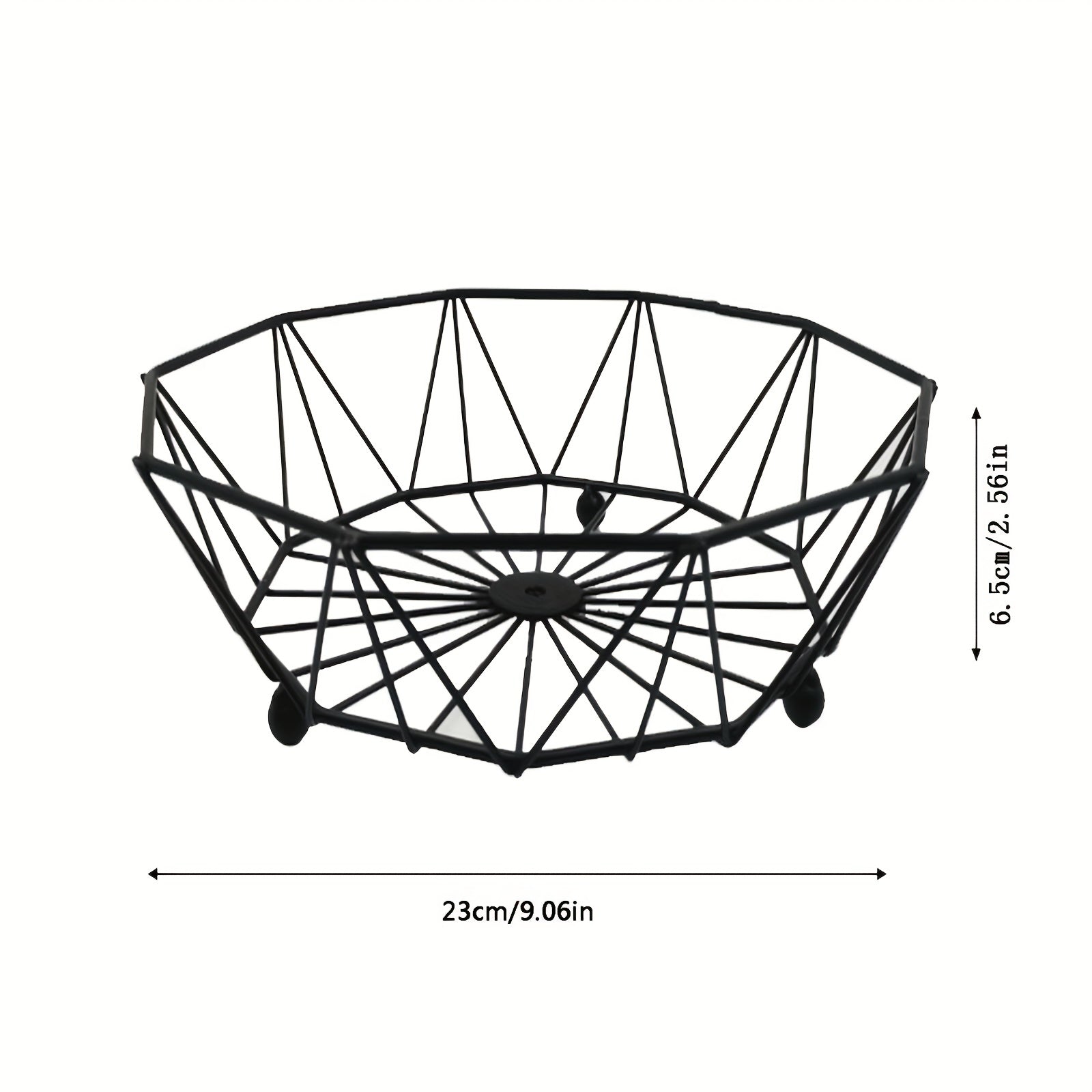 Iron Fruit Basket Golden Living Room Snack Candy Storage 1 Layer