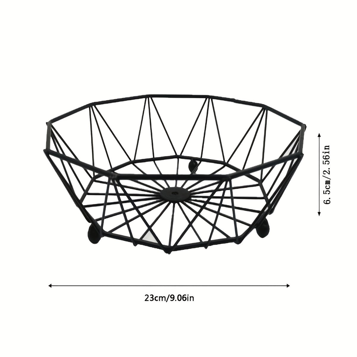 Iron Fruit Basket Golden Living Room Snack Candy Storage 1 Layer