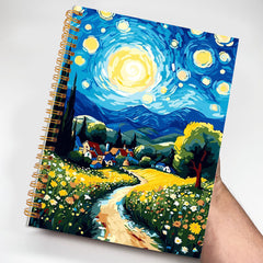 Rustic Sky & Grassland Scenery Notebook 13x21cm 50 Pages
