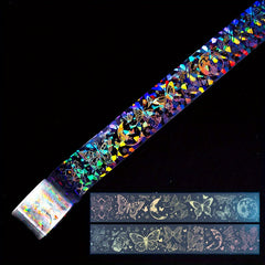 2m Laser PET Tape Stickers for DIY Crafts Bullet Journals Planners Scrapbook