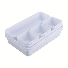 8pcs Drawer Organizer Plastic Storage Box Tableware Container