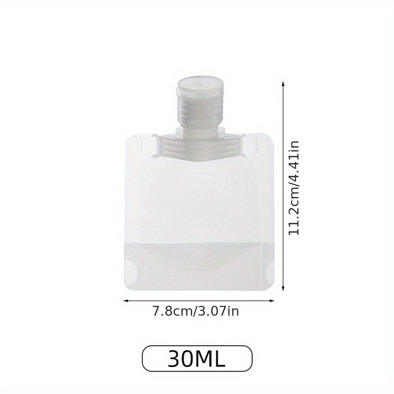 3pcs Travel Lotion Sub Bags Leak Proof Refillable Empty Pouches