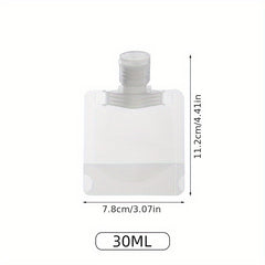 3pcs Travel Lotion Sub Bags Leak Proof Refillable Empty Pouches
