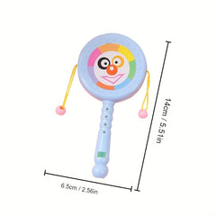 3pcs Baby Rattles Toys Double Head Clapping Rattle Instruments