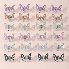 Rhinestone Butterfly Mini Hair Claw for Women Girls Sweet Hair Accessories