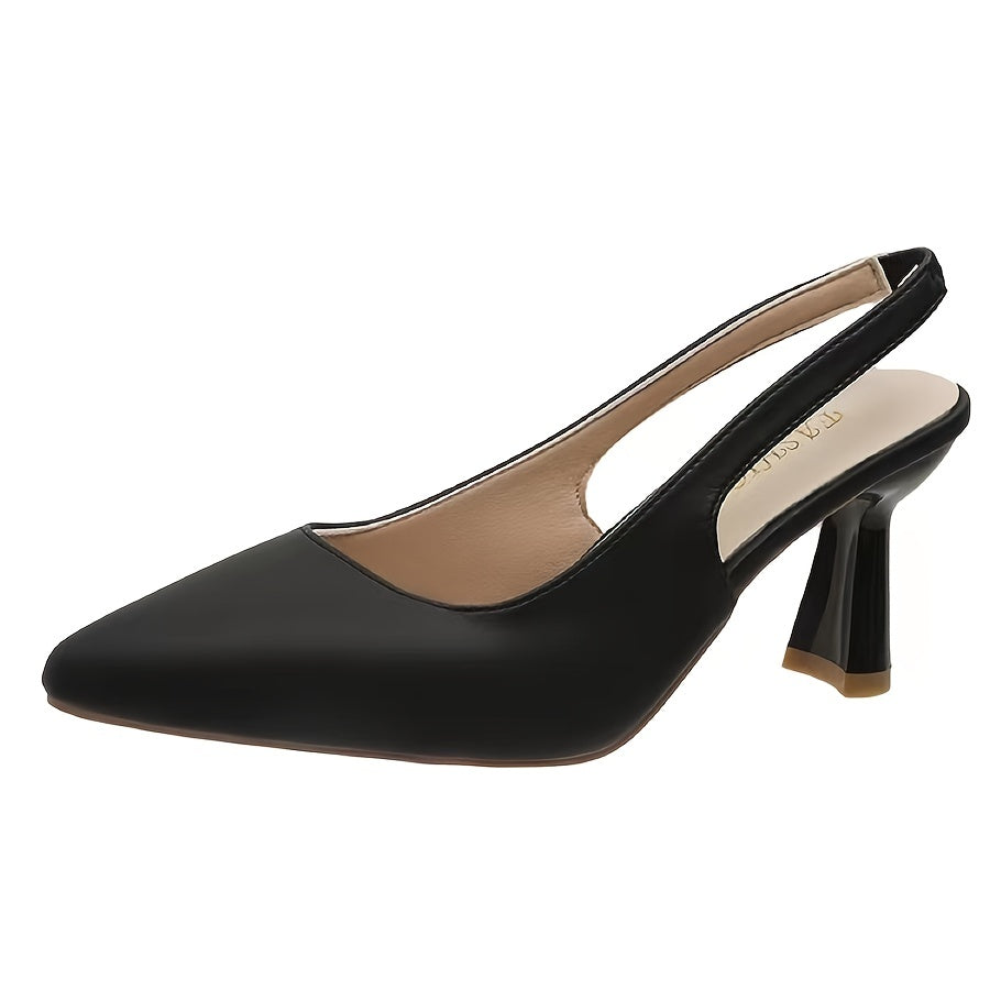 Women's Pointed Toe Slingback High Heels Sandals