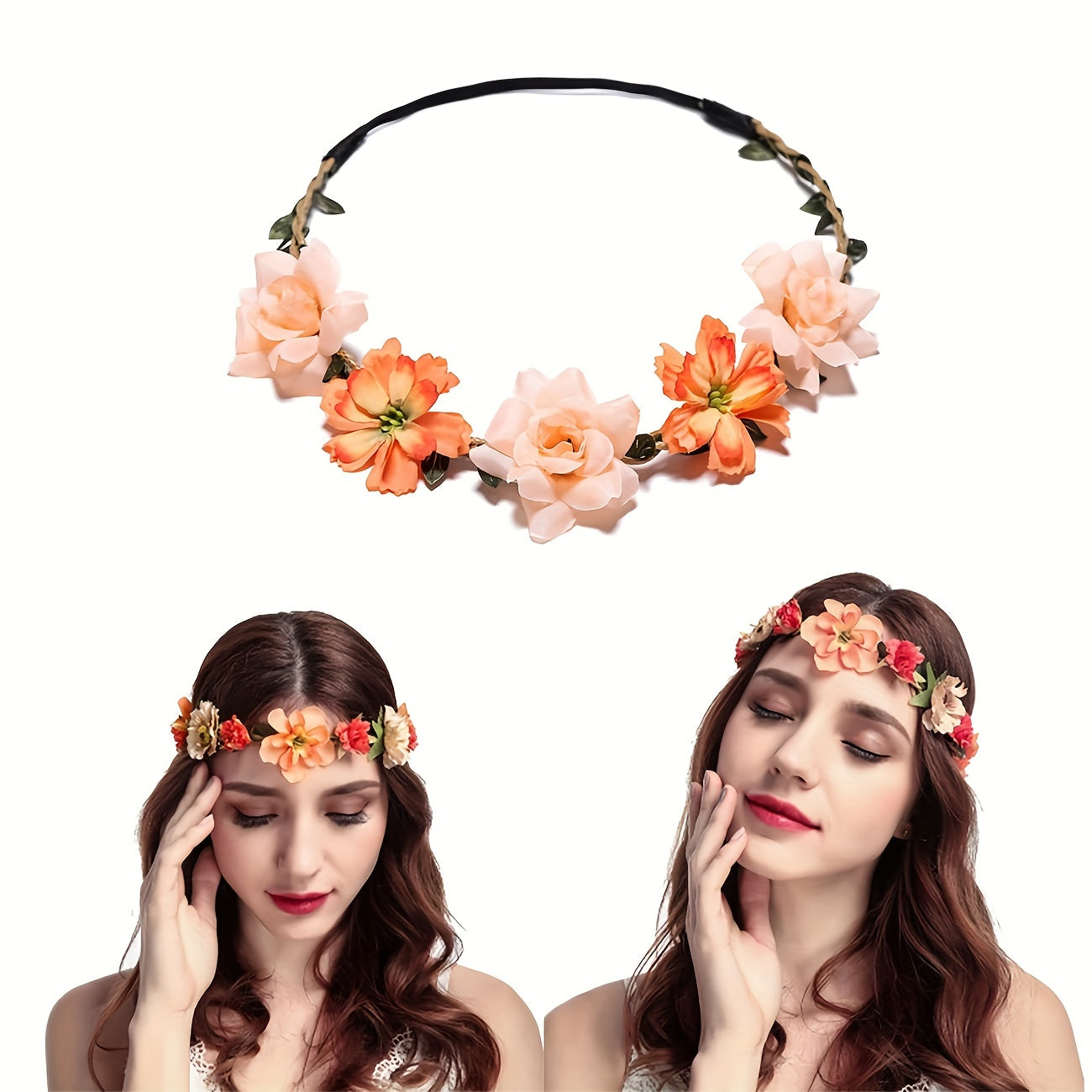Flowers Wreath Princess Headband Hairband Hair Accessories For Girls