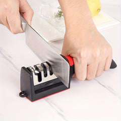 Stainless Steel Kitchen Sharpener 4-in-1 Tool for Camping and Cooking