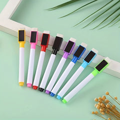 8 Colors Magnetic Dry Erase Markers for Whiteboard, Calendar - Office Supplies