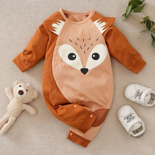 Fox Dress Up Costume Baby Raglan Sleeve Bodysuit
