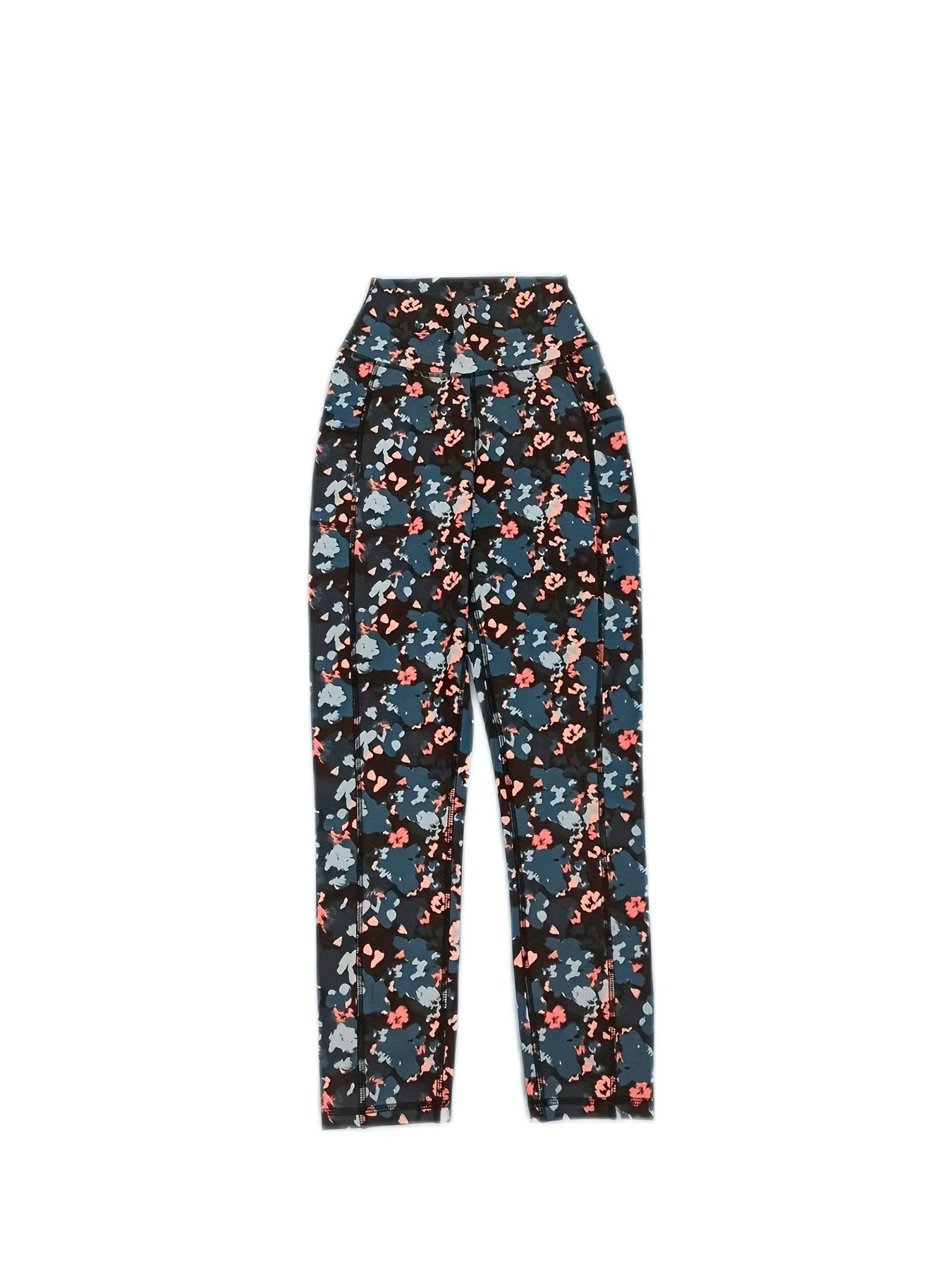 Geometric Print Tummy Control Fitness Pants High Waist