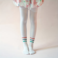 Girls Striped Pantyhose Thin Leggings for Autumn & Spring