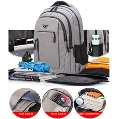 Large Capacity Backpack Men Laptop High School Students Bag For Teen