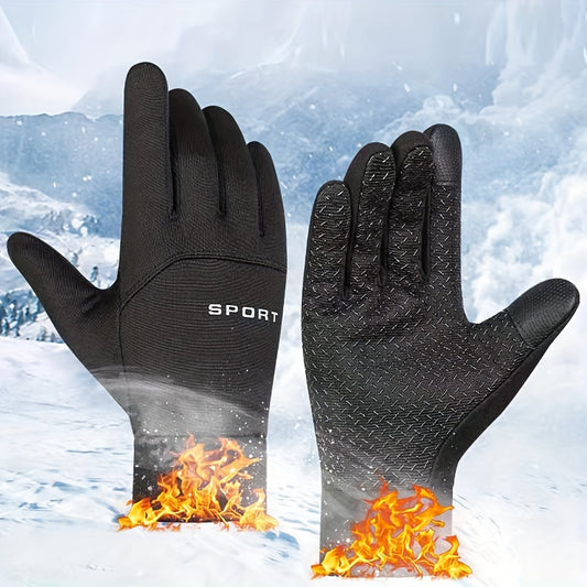 Non slip Winter Cycling Gloves Touch Screen Fishing Outdoor Sports Gloves