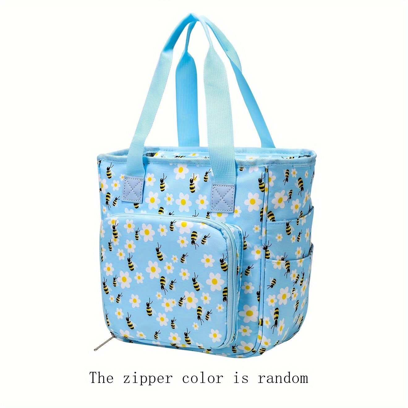 Craft Woven Storage Bag Large Capacity Tote for Work Picnic Travel