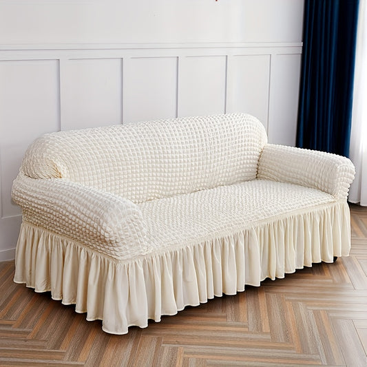 Seersucker Sofa Slipcover Anti cat Scratch Couch Cover