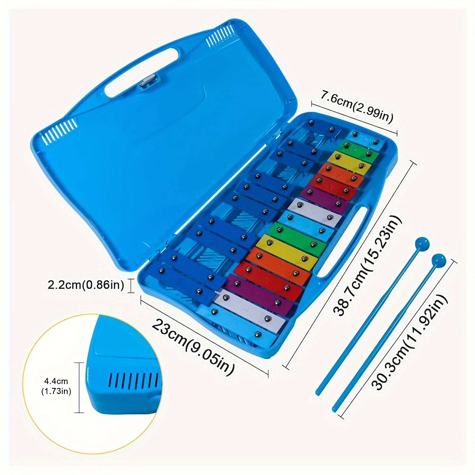 Eavnbaek Xylophone 25 Notes Glockenspiel Xylophone Professional