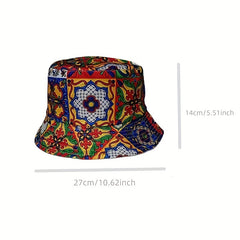 Double Sided Print Bucket Hat All match Sun Protection Hat