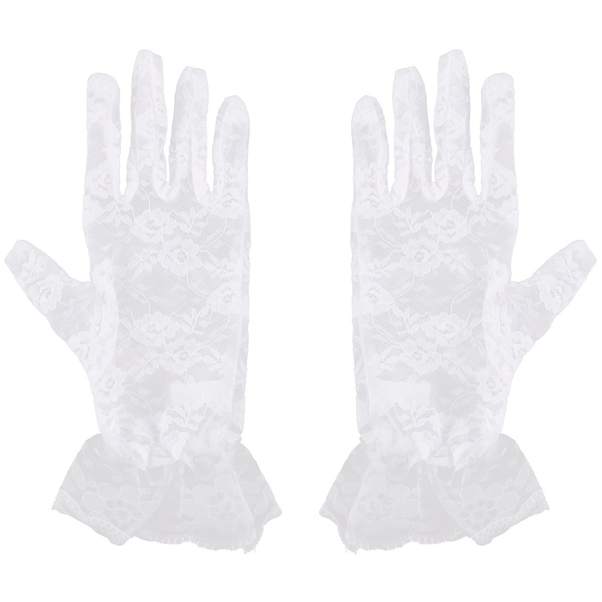 First Communion Princess Tea Party White Gloves 1 Pair