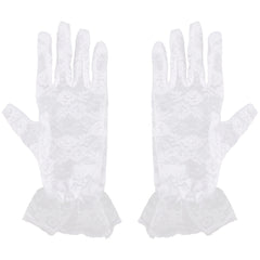 First Communion Princess Tea Party White Gloves 1 Pair