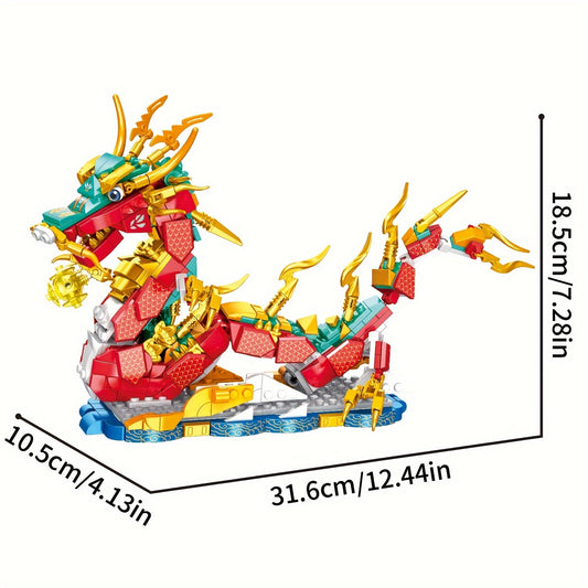 506pcs Kids Dragon Building Set - Educational Blocks