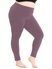 Women's Plus Size Skinny Trousers Elastic High Rise Stretch Pants