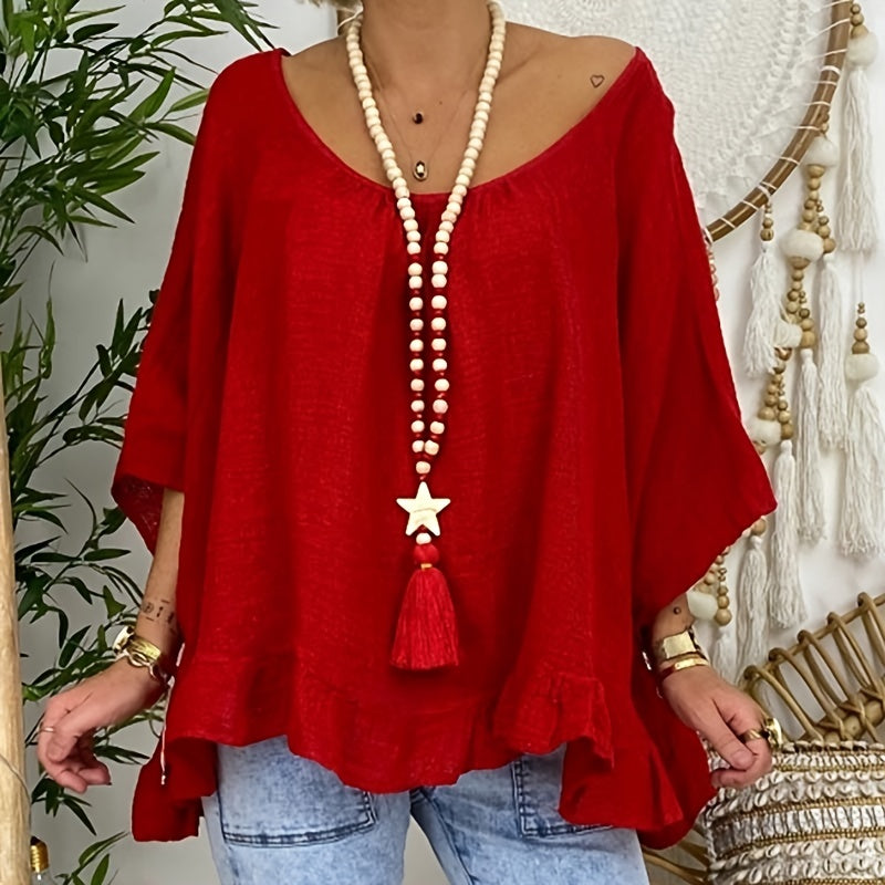 Turquoise Tassel Pendant Long Necklace Fall