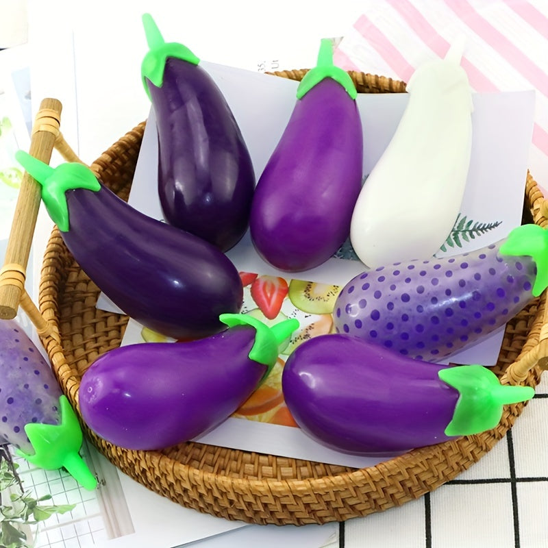 Stretchy Sand Filler Eggplant Squeeze Fidget Toy