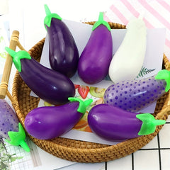 Stretchy Sand Filler Eggplant Squeeze Fidget Toy